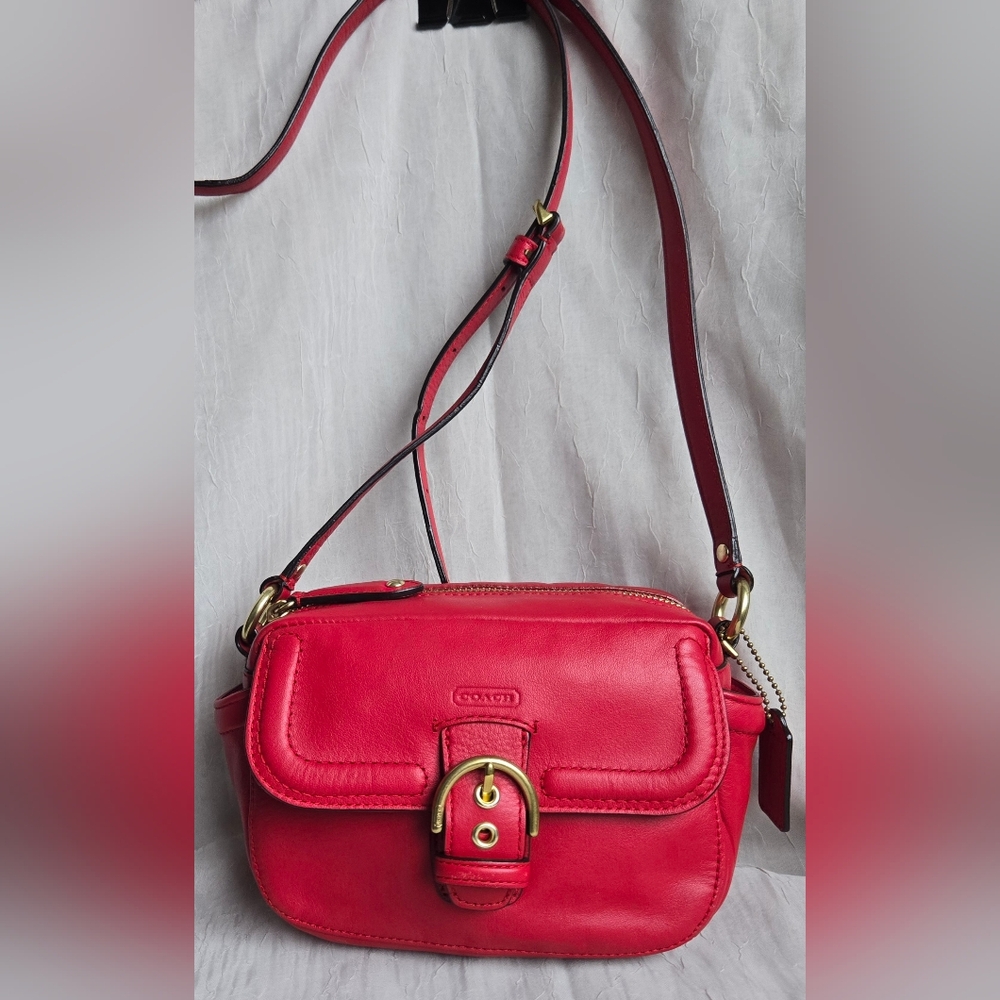 Coach Campbell Leather Camera Bag - image 1